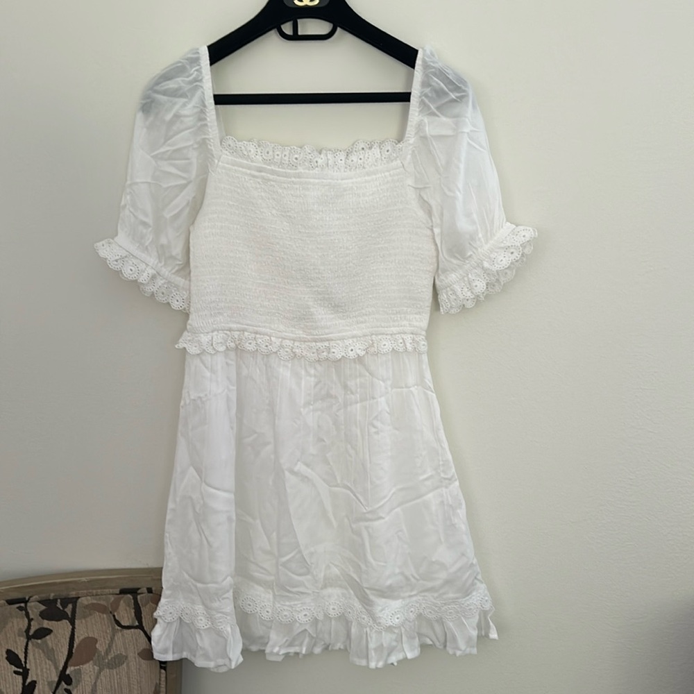 NWT Top Shop White Dress. Size US 4